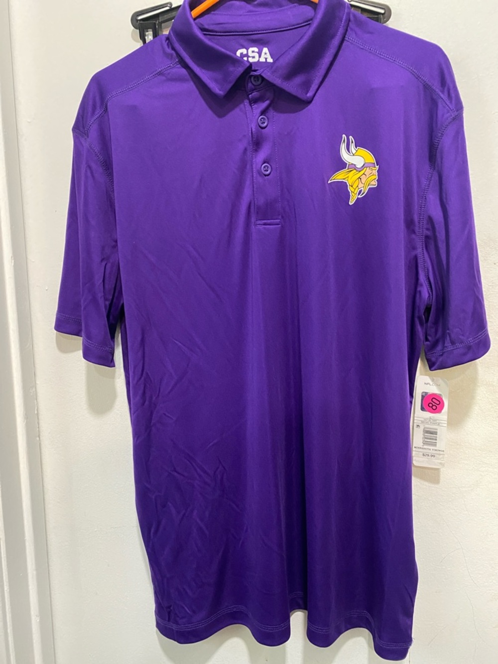 Men's Purple Minnesota Vikings Polo Shirt - (359) (Red 77)